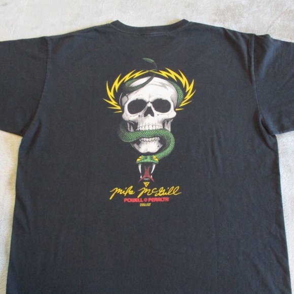 Vintage Powell Peralta Skull Snake Shirt Mens Large Bones Mike McGill Skater - Picture 1 of 14